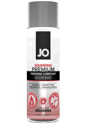Hřejivé a dráždivé lubrikační gely (prokrvující): Silikonový lubrikační gel System JO Premium Warming - hřejivý