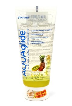 Lubrikační gel Aquaglide exotické ovoce – Lubrikační gely s příchutí