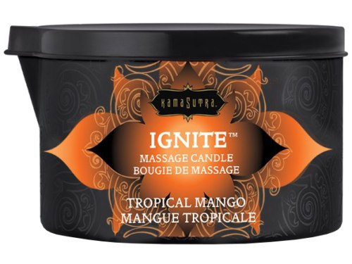 Svíčky pro uvolňující i erotickou masáž: Masážní olejová svíčka Ignite Tropical Mango