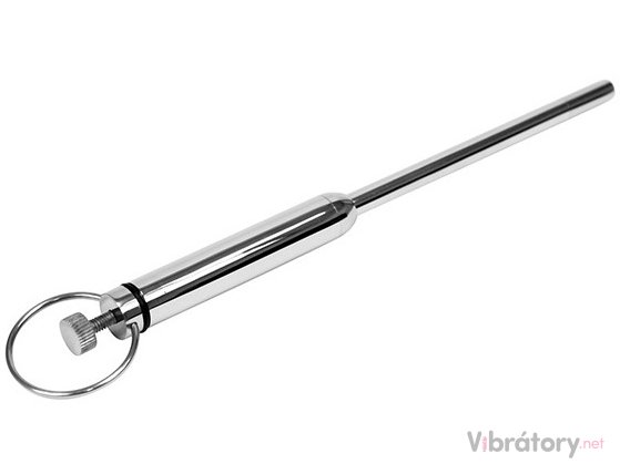 Kovový vibrační dilatátor Rimba Urethral Vibrating Sound, 20 cm