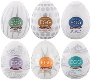 Výhodné balení masturbátorů TENGA Egg Stronger, 6 ks – Masturbátory a honítka TENGA