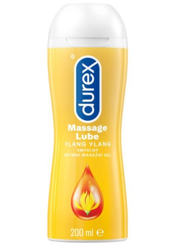 Erotické masážní oleje a emulze: Masážní a lubrikační gel Durex 2 v 1 - Ylang Ylang