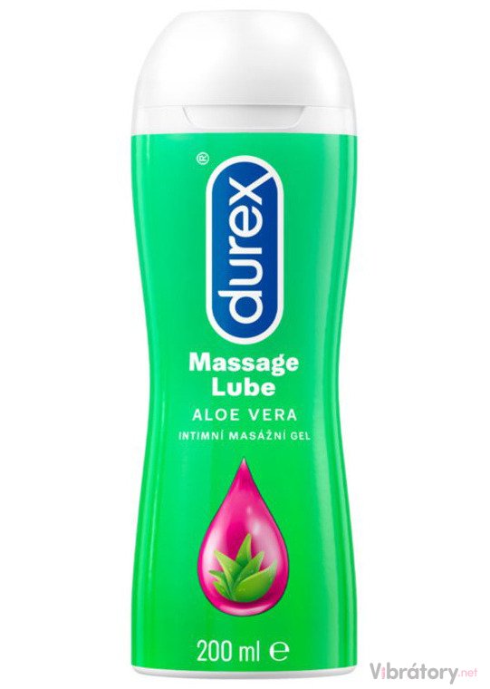Masážní a lubrikační gel Durex 2 v 1 - Aloe Vera, 200 ml