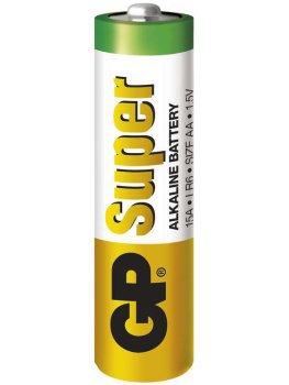 Baterie AA GP Super, alkalická – Baterie do erotických pomůcek a powerbanky
