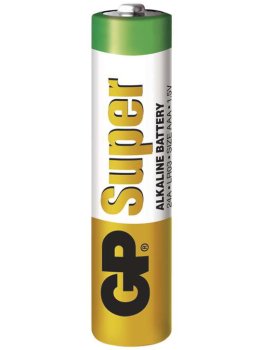 Baterie AAA GP Super, alkalická – Baterie do erotických pomůcek a powerbanky