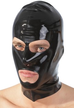 Latexová maska - černá, unisex – Latexové oblečení pro ženy
