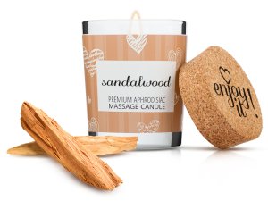 Afrodiziakální masážní svíčka MAGNETIFICO - Enjoy it! Sandalwood – Svíčky pro uvolňující i erotickou masáž