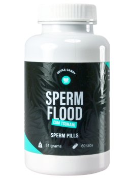 Tablety na lepší tvorbu spermií Devils Candy Sperm Flood – Přípravky pro zlepšení spermatu