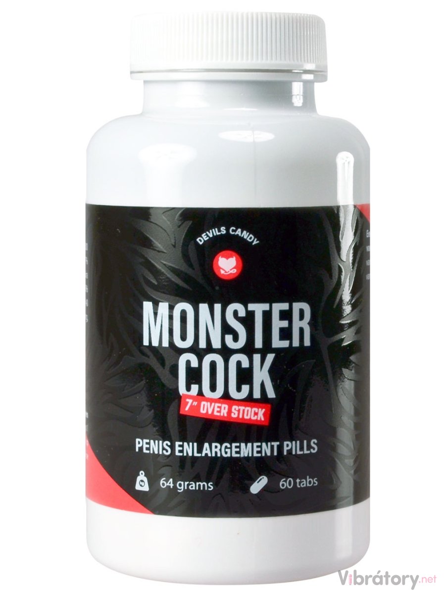 Tablety na zvětšení penisu Devils Candy Monster Cock, 60 kapslí