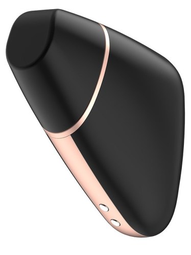 Bezdotykové stimulátory klitorisu: Luxusní nabíjecí stimulátor klitorisu Satisfyer Love Triangle, černý – ovládaný mobilem
