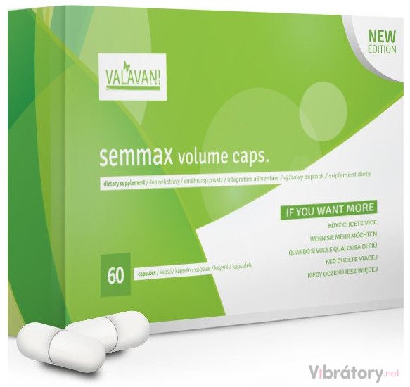 Tablety pro větší množství a kvalitu spermií Semmax volume, 60 kapslí
