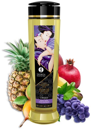 Erotické masážní oleje a emulze: Masážní olej Shunga LIBIDO Exotic Fruits