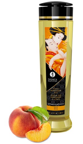 Erotické masážní oleje a emulze: Masážní olej Shunga STIMULATION Peach