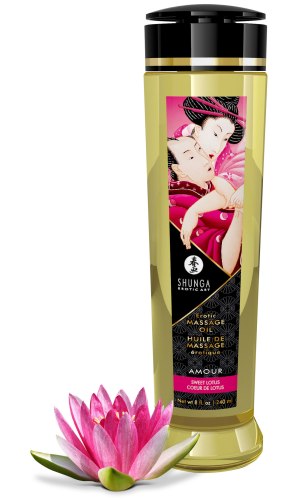 Erotické masážní oleje a emulze: Masážní olej Shunga AMOUR Sweet Lotus