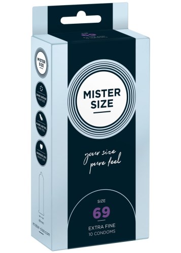 Akční a výhodné balíčky kondomů: Kondomy MISTER SIZE 69 mm, 10 ks