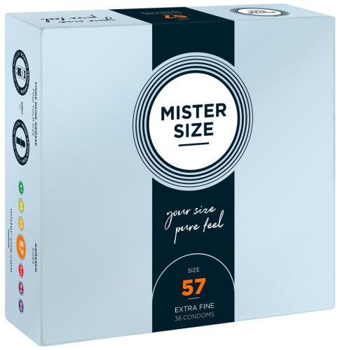 Akční a výhodné balíčky kondomů: Kondomy MISTER SIZE 57 mm, 36 ks