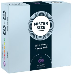 Kondomy MISTER SIZE 69 mm, 36 ks – Akční a výhodné balíčky kondomů