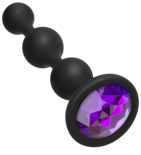Anální kuličky a korále: Silikonové anální kuličky s krystalem Booty Bling