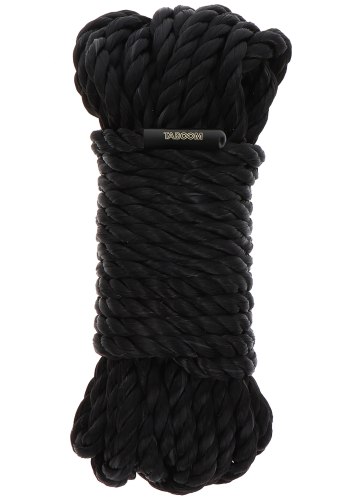 Bondage lana na vzrušující svazování: Lano Taboom, 10 m (černé)