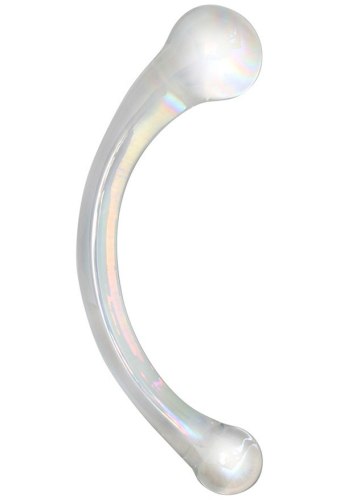 Skleněná dilda: Oboustranné skleněné dildo Sensual Glass Wanda