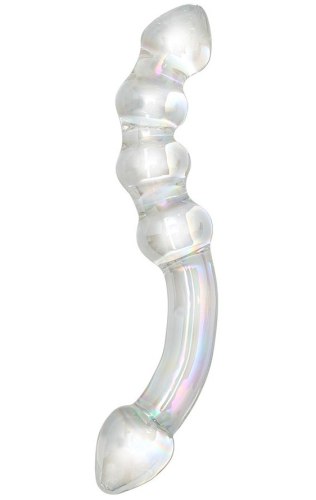 Skleněná dilda: Oboustranné skleněné dildo Sensual Glass Xena