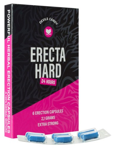 Prášky na erekci: Tablety na okamžité posílení erekce Devils Candy Erecta Hard