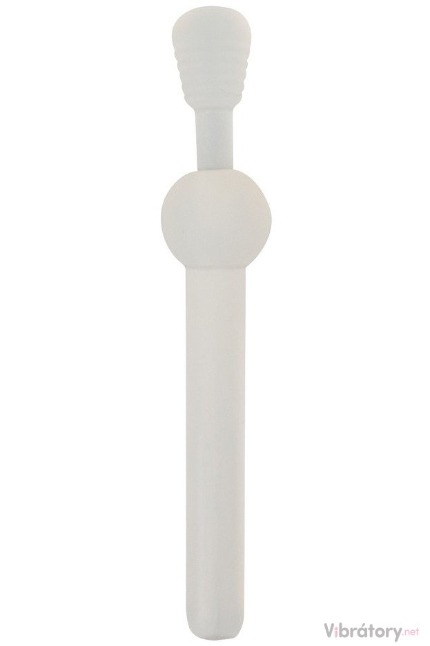 Dutý silikonový dilatátor se zátkou pro ženy Peegasm, 7 mm