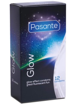 Svítící kondomy Pasante Glow, 12 ks – Klasické kondomy