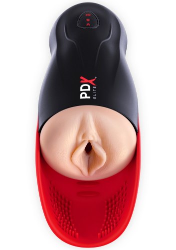 Vibrační vaginy: Sací a vibrační masturbátor PDX Elite Fuck-O-Matic