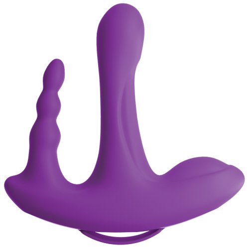 Vibrátory na klitoris: Trojitý vibrátor s ovladačem 3Some Rock N' Ride