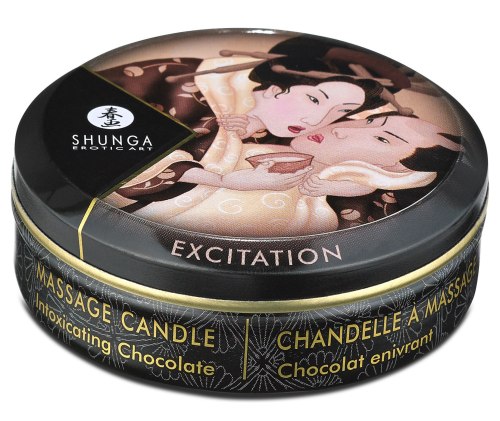 Svíčky pro uvolňující i erotickou masáž: Masážní svíčka Shunga Excitation Intoxicating Chocolate