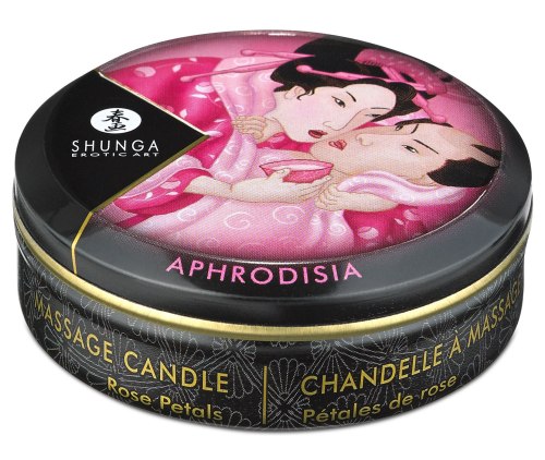 Svíčky pro uvolňující i erotickou masáž: Masážní svíčka Shunga Aphrodisia Rose Petals