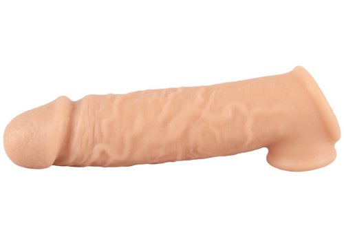 Prodlužovací návleky na penis: Zvětšovací návlek na penis a varlata Realistixxx Extension 5 cm