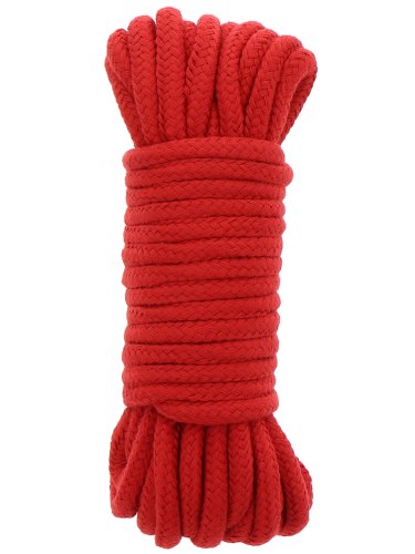 Bondage lana na vzrušující svazování: Lano na bondage Hidden Desire, 10 m (červené)