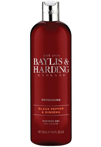 Sprchové gely: Pánský sprchový gel Baylis & Harding – černý pepř a ženšen