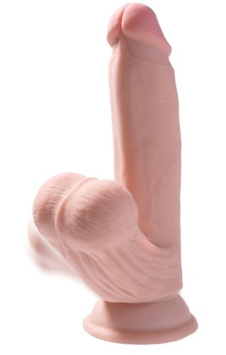 Realistická dilda: Realistické dildo s volnými varlaty Triple Density Cock 7"