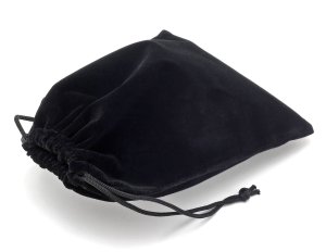 Dárkový sametový pytlík - černý, 11x16 cm – Dárkové krabičky a tašky