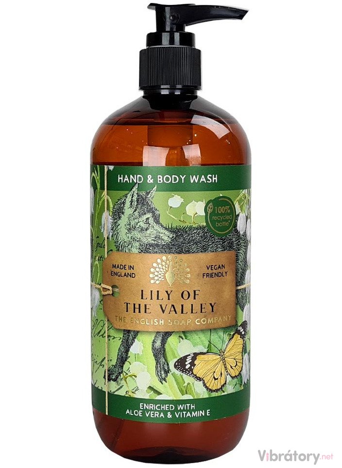 Mycí gel na ruce a tělo English Soap Company Lily of the Valley – konvalinka, 500 ml