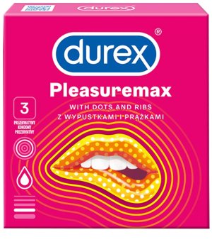 Kondomy Durex Pleasuremax, 3 ks – Kondomy s vroubky a výstupky