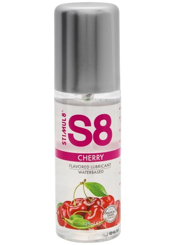 Lubrikační gely s příchutí: Ochucený lubrikační gel S8 Cherry – třešeň