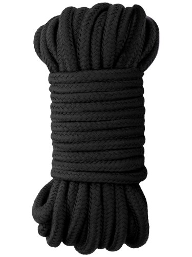 Bondage lana na vzrušující svazování: Lano na bondage Ouch!, 10 m (černé)