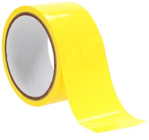 Žlutá páska na bondage Ouch! Xtreme, 17,5 m – Pásky a popruhy na bondage