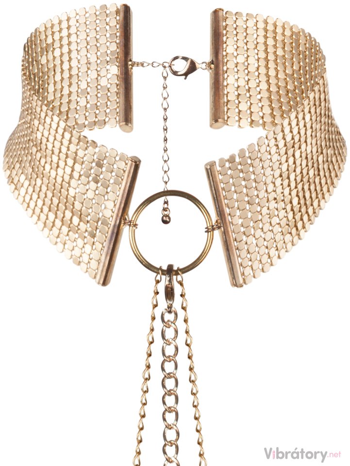 Bijoux Indiscrets Bijoux Indiscrets Obojek - náhrdelník Désir Métallique Gold, zlatý