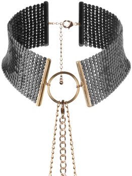 Obojek - náhrdelník Désir Métallique, černý – Úžasné ozdoby na krk, náhrdelníky a ozdobné obojky