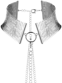 Obojek - náhrdelník Désir Métallique, stříbrný – Úžasné ozdoby na krk, náhrdelníky a ozdobné obojky