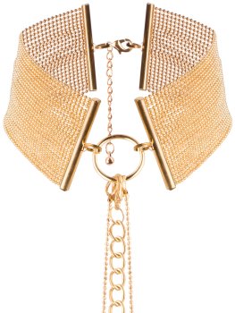 Obojek - náhrdelník Magnifique, zlatý – Úžasné ozdoby na krk, náhrdelníky a ozdobné obojky