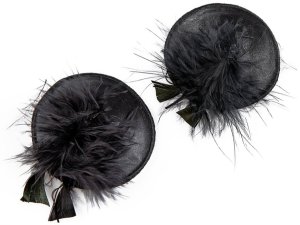 Ozdoby na bradavky Burlesque Feathers – Vzrušující nálepky na bradavky
