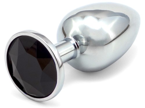 Anální šperky: Anální kolík se šperkem, černý