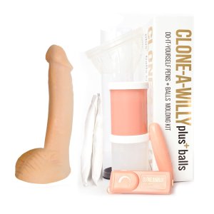 Odlitek penisu včetně varlat Clone-A-Willy plus+balls - vibrátor – Odlitky penisu a vaginy