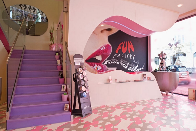 Berlínský sexshop Fun Factory se rozkládá na dvou podlažích